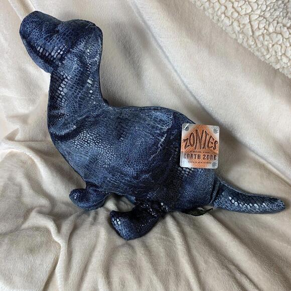 NWT Russ Zonies Plato Earth Zone Brontosaurus Blue Dinosaur Plush Stuffed Toy - Picture 1 of 14